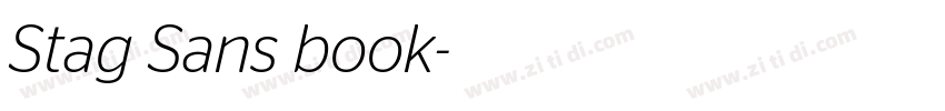 Stag Sans book字体转换